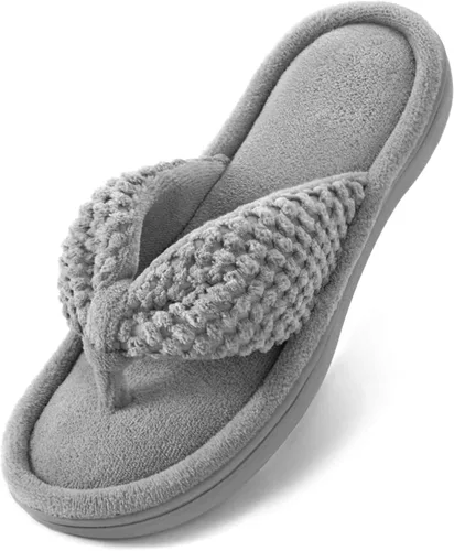 Vista 8 de ULTRAIDEAS - Sandalias Flip Flop para mujer de espuma con memoria para usar en casa