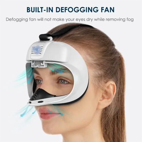 Vista 2 de KKCOBVR K2 Cooling Fan Face Cover with Leather Comfortable Interface Pad Compatible with Quest 2 Accessories Relieve Lens Fogging and Replace Quest