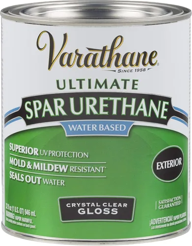 Vista 3 de Rust-Oleum - Varathane barniz transparente clásico para exteriores 32 onzas líquidas, a base de agua, 250081