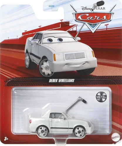 Vista 4 de Juguetes de autos de Disney y Pixar Cars Derek Wheeliams, miniatura, juguetes coleccionables de autos de carreras basados en películas de autos