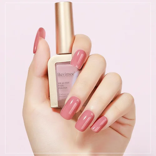 Vista 4 de Esmalte de uñas de secado rápido, color rosa, esmalte de uñas transparente, esmalte de uñas de secado rápido regular, a granel, sin gel, de larga