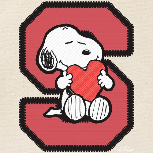 Vista 3 de CafePress Peanuts Snoopy Reusable Beige Canvas Tote Shopping Bag