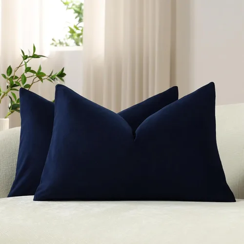 Vista 52 de Funda de almohada para cuerpo de Dezene, súper suave de terciopelo con cierre de cremallera oculto.