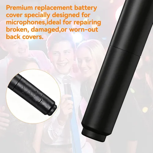 Vista 5 de Paquete de 2 fundas de batería de repuesto para micrófono inalámbrico Shure SVX2/PG28, SVX24/PG58, KCX2/PG58 para reparar la parte rota