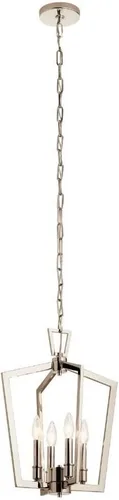 Vista 11 de Kichler Lighting Abbotswell - Colgante de 4 lámparas (19 pulgadas, latón natural)