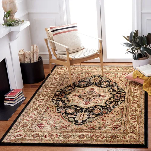 Vista 8 de SAFAVIEH Colección Lyndhurst Alfombra Decorativa - 2'3" x 4', marfil y rojo, diseño oriental tradicional, no desprende pelusa y de fácil cuidado