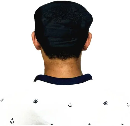 Vista 5 de Gorra de malla transpirable con diseño de calavera ajustable