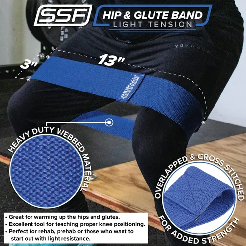 Vista 2 de Serious Steel Fitness - Squat & Deadlift - Banda para calentamiento de cadera y glúteos
