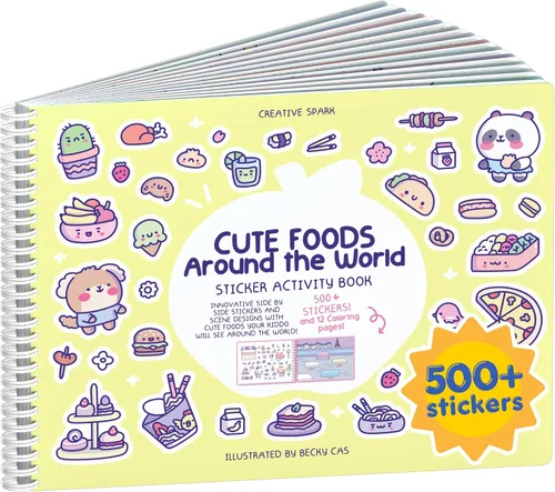 Vista 58 de Cupkin Libro de calcomanías de princesas para niños, un mundo mágico de Cupkin, artículos esenciales de viaje en avión para niños pequeños, más