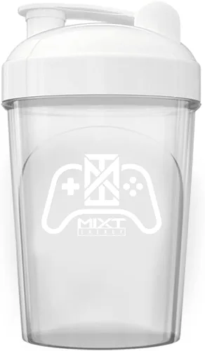 Vista 9 de MIXT Energy Botella agitadora, botella agitadora de 16 onzas, sin BPA y tecnología de mezcla de tapa (16 oz, negro)