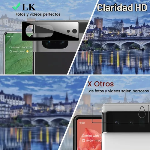 Vista 4 de LK Paquete de 3 protectores de pantalla para Google Pixel 7, paquete de 2