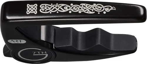 Vista 2 de G7th Performance 3 - Cejilla para guitarra ART Celtic Special Edition, color negro (G7P3CELTICBK)
