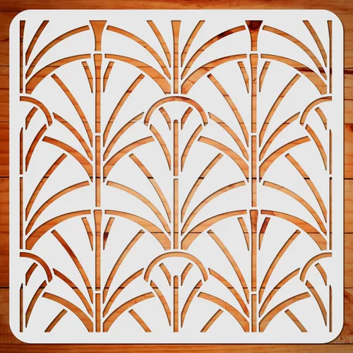 Vista 9 de ORIGACH Plantilla de diente de león reutilizable con textura de diente de león para pintar sobre madera, lienzo, papel, tela, piso, pared y azulejos