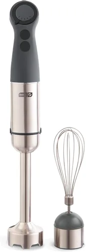 Vista 11 de Dash Chef Series - Batidora de mano de inmersión de 5 velocidades con cuchillas de acero inoxidable, accesorio para batidora y guía de recetas