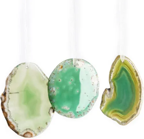 Vista 13 de YGLINE Adornos de cristal para árbol de Navidad, cuentas de cristal, adornos de bola, adorno de piedras preciosas para decoración de árbol de Navidad