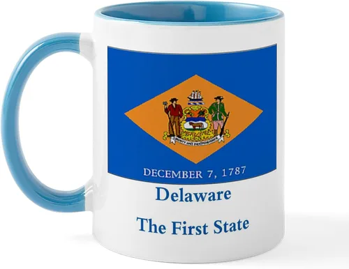 Vista 17 de CafePress Delaware (DE) Euro Mug Taza de café de cerámica de 11 oz (11.0 fl oz)