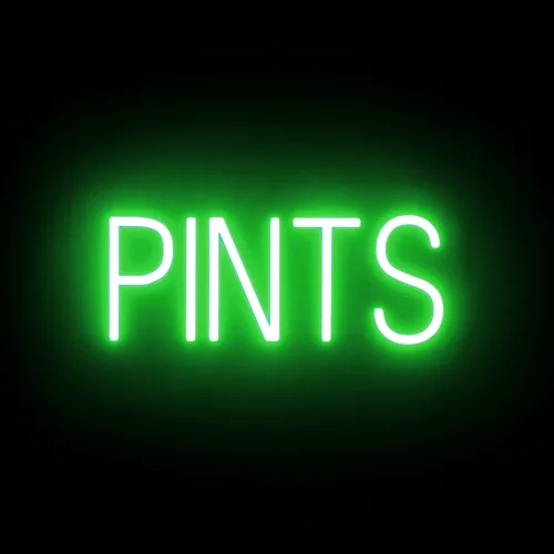 Vista 13 de SpellBrite Letrero de cerveza fría Letrero relacionado con la cerveza con aspecto de neón, fuente de luz LED verde 16.8 x 15.0 pulgadas