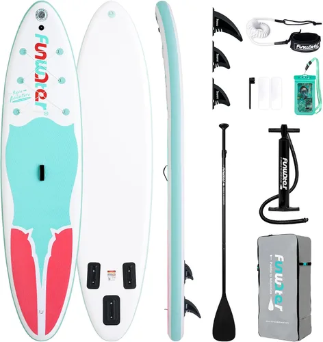 Vista 20 de FunWater Inflatable Stand Up Paddle Board with Premium SUP Paddleboard Accessories, Anti-Slip EVA Deck, 11'6''/11'/10'6'' Paddle Boards for Adults &