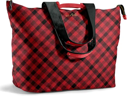 Vista 7 de Bolso de playa grande Fit & Fresh para mujeres - Bolso de viaje extragrande con bolsillos Negro