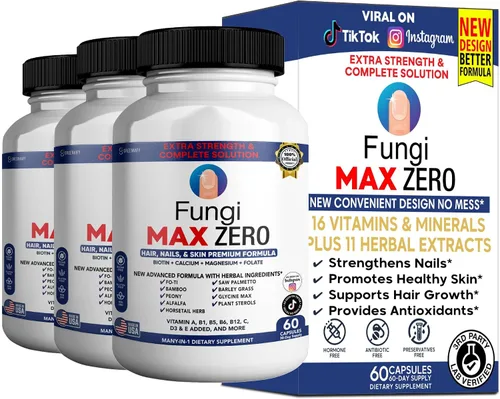 Vista 7 de Suplemento Fungi Max Zero para cabello, uñas y piel. (1)