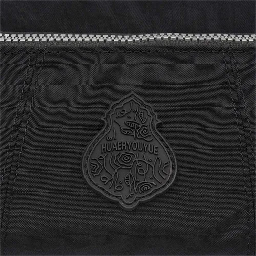 Vista 4 de Bolso de mano de hombro diario impermeable compras elegante nailon mujeres mensajero bolsos bandolera mujer (negro, talla única), Negro