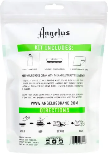Vista 5 de Angelus Easy Cleaner, Premium Shoe Cleaner, Safe For Sneakers, Leather, Suede, Canvas, and More – Foaming Cleaning Liquid