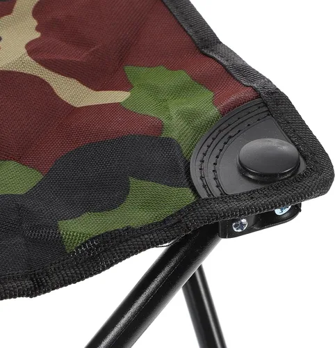 Vista 4 de Portable Folding Camping Stool Frame Lightweight Outdoor Seat for Fishing Hiking Gardening Picnic and Beach Compact Foldable Design for Easy Carry