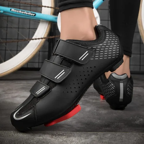 Vista 7 de ULTIANT Zapatos de ciclismo para hombre y mujer, compatibles con Peloton, zapatos de ciclismo de carretera preinstalados, aspecto Delta Cleats