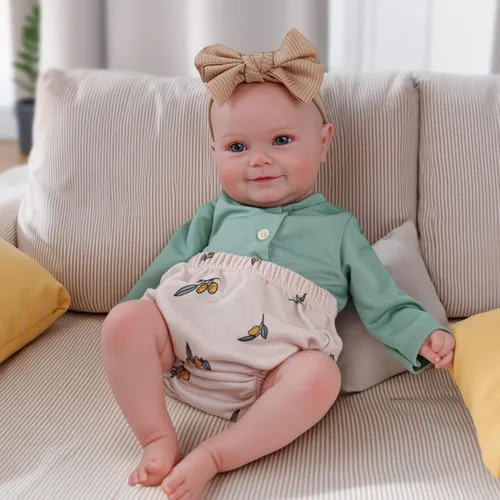 Vista 2 de BABESIDE Muñecas de bebé Reborn de 20 pulgadas, linda muñeca realista de Verde