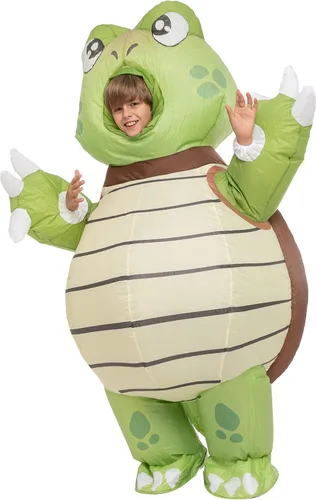 Vista 2 de Spooktacular Creations Disfraz inflable de Halloween unisex de tortuga de cuerpo completo para niño