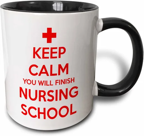 Vista 10 de 3dRose Taza "Keep Calm You Will Finish Nursing School", 11 onzas