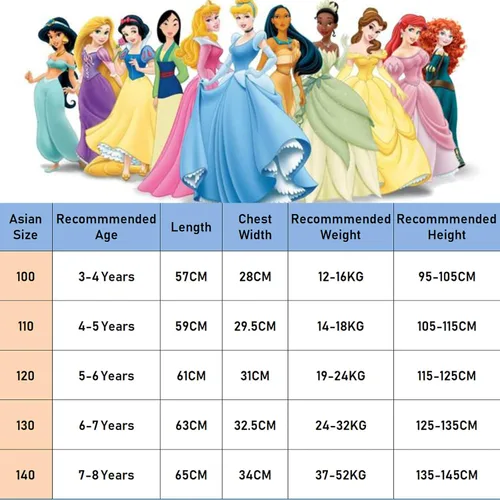 Vista 2 de YY-one Vestido de princesa con cuello cuadrado para niñas, vestido de princesa con mangas con volantes, vestido de princesa para niñas
