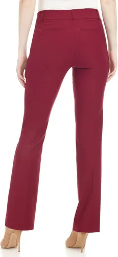 Vista 4 de Rekucci - Pantalones elásticos para mujer de ajuste cómodo levemente acampanados