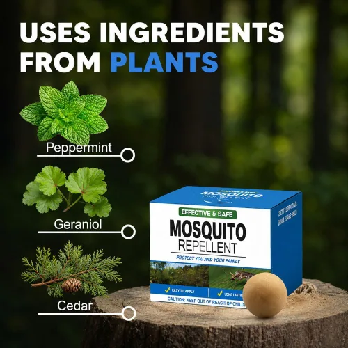 Vista 7 de Repelente de mosquitos para patio al aire libre, bolas repelentes
