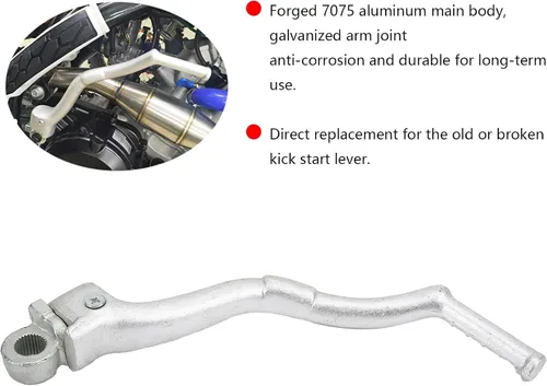 Vista 2 de Empezar Maneta de arranque para motor ZONGSHEN 250CC NC250, aluminio forjado