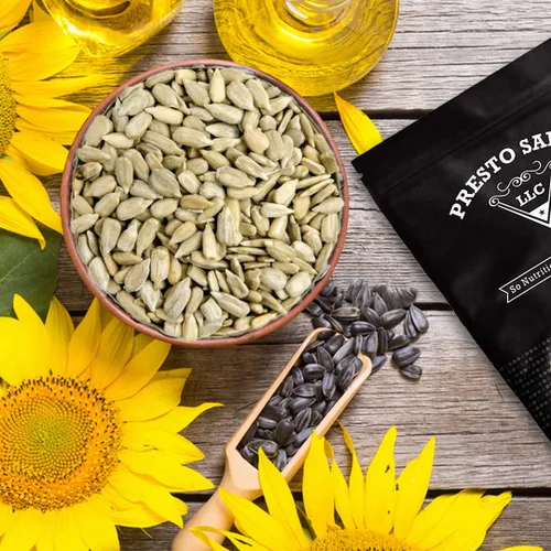 Vista 4 de Presto Sales LLC - Semillas de girasol, sin cáscara, crujientes, frescas, superalimentos, aperitivos obsesivos, fiestas, 1 opción, premium