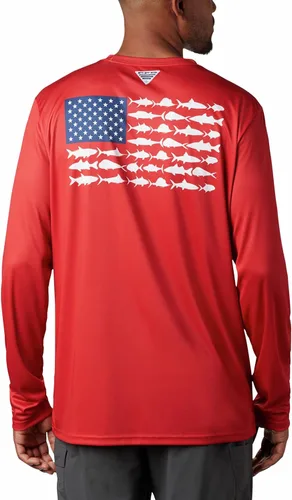 Vista 2 de Columbia PFG Terminal Tackle Fish Flag - Camisa de pesca de manga larga para hombre