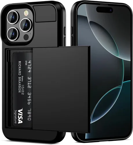 Vista 11 de Vofolen Funda para iPhone 16 con tarjetero y cartera