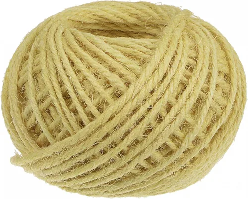 Vista 9 de uxcell Cuerda de yute natural de 0.039 in, 82 pies, 3 capas, cuerda de yute para manualidades y manualidades, para envolver adornos para decoración