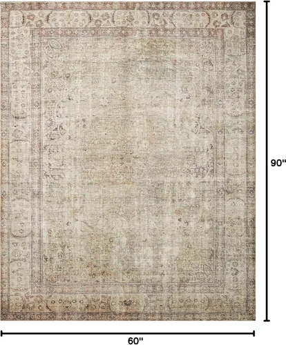 Vista 71 de Loloi Margot - Alfombra de área terracota/laguna de 7'-6" x 9'-6