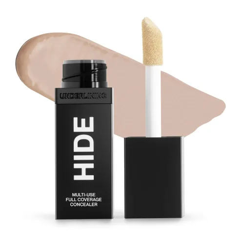 Vista 10 de HIDE Corrector líquido, corrector de cobertura media a completa para imperfecciones, ojeras y cicatrices debajo de los ojos, corrector sin aceite