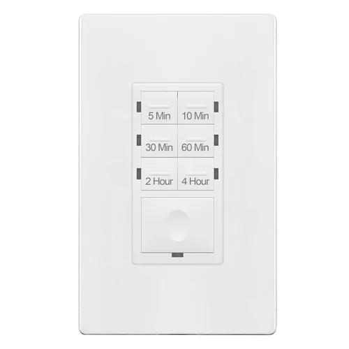 Vista 12 de ENERLITES Interruptor temporizador de cuenta regresiva de 1 hora, 1-5-10-20-30-60 minutos, para ventiladores de baño, calentadores, luces, indicador