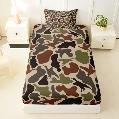 Vista 47 de Juego de ropa de cama con estampado de leopardo, tamaño individual, juego de cama de guepardo africano para decoración de dormitorio