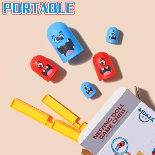 Vista 4 de AIUAZA Juego de mesa estratégico de Tic Tac Toe para niños y familia, juegos de mesa de fiesta, juegos de estrategia cara a cara, juego de mesa