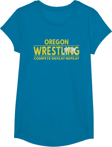 Vista 50 de Oregon Wrestling - Camiseta para competir, derrota, repetir