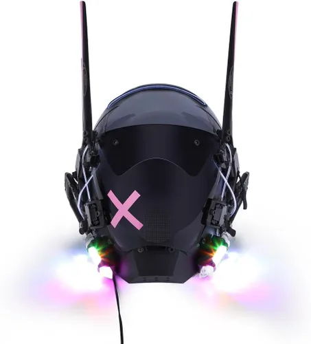 Vista 19 de Future Tech - Colección de máscaras brillantes para fiestas de disfraces
