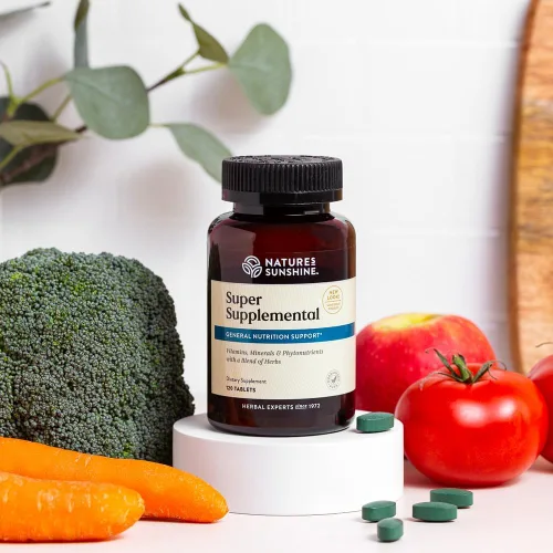 Vista 3 de Nature's Sunshine Súper suplementario, 120 tabletas Multivitamínico para hombres y mujeres proporciona vitaminas, minerales, aminoácidos, hierbas