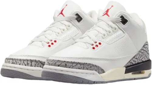 Vista 3 de Nike Air Jordan 3 Retro Blanco Cemento Reimaged Grade School