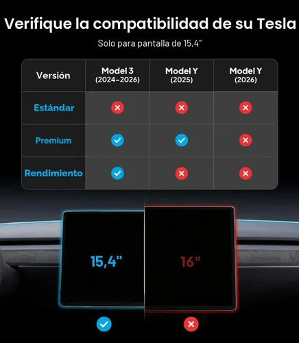 Vista 4 de Wigoo Protector de pantalla para Tesla Model 3 (2024 ~ 2026) y Model Y Premium 2025 mate [sin reflejos ni huellas dactilares] Accesorios