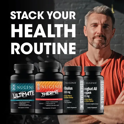 Vista 4 de Nugenix Total-T2 - Potenciador de testosterona y potenciador de óxido nítrico para hombres, Tesnor, S7, ElevATP, Tongkat, Citrullina, suplemento